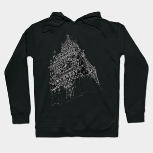 Tower clock sketch Hoodie